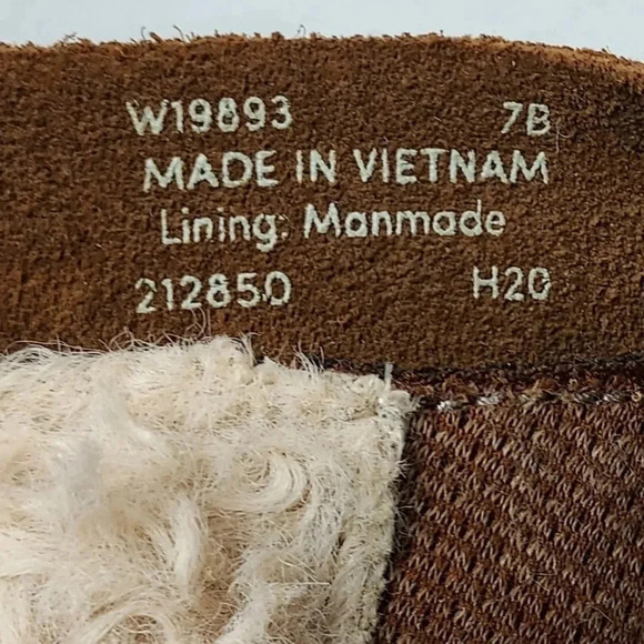 Cole Haan Nantucket Cozy Ankle Fur Buckle Strap Cowhide Like Fabric Women Boot 7 - Picture 12 of 13